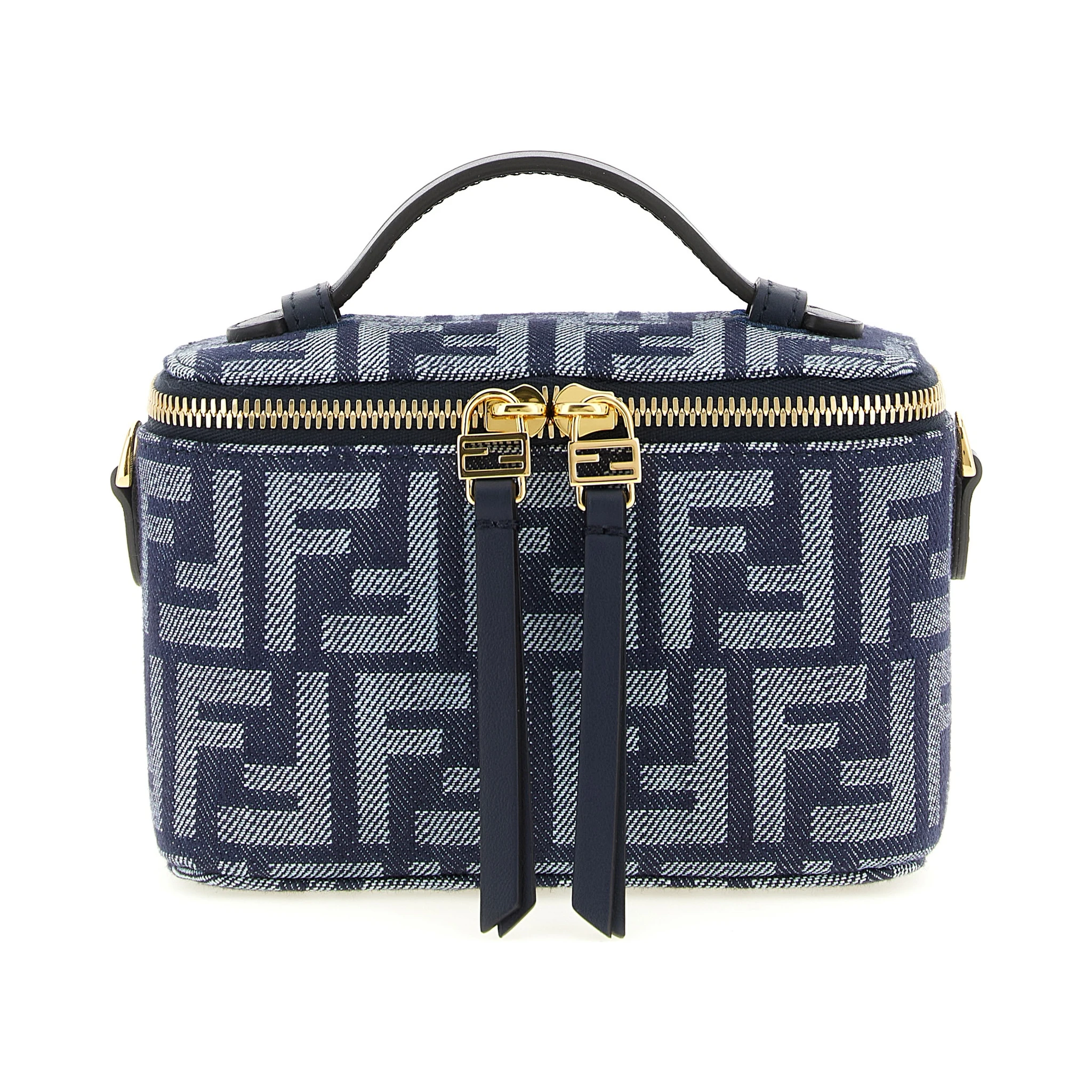 Blue Cotton Handbag