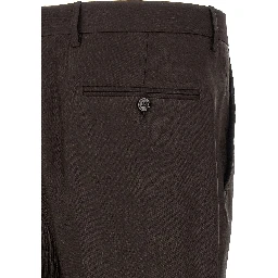 Brown Linen Two-Piece Suit