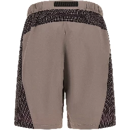 Purple Nylon Bermuda Shorts