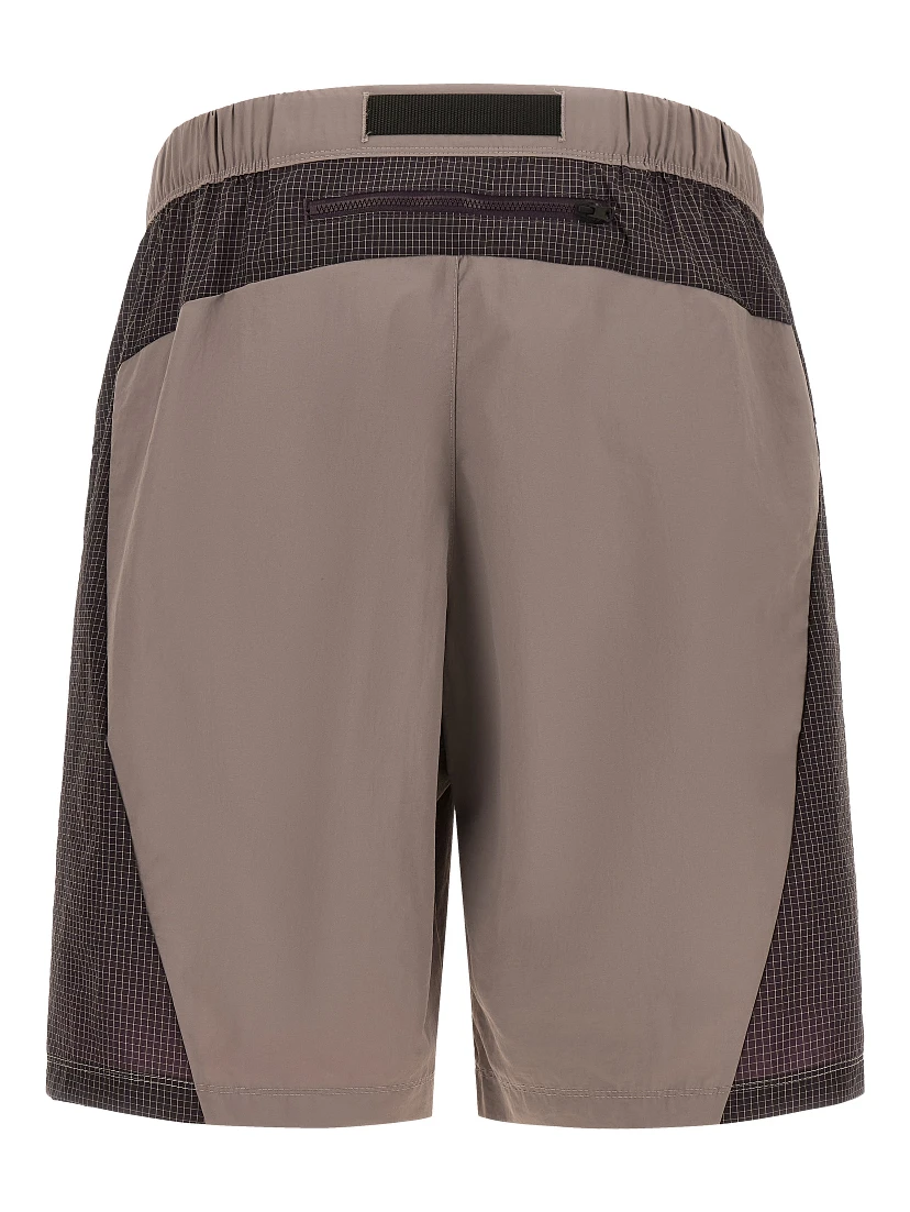 Purple Nylon Bermuda Shorts