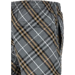 Blue Polyamide Bermuda Shorts