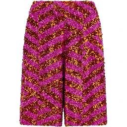 Multicolor Viscose Bermuda Shorts