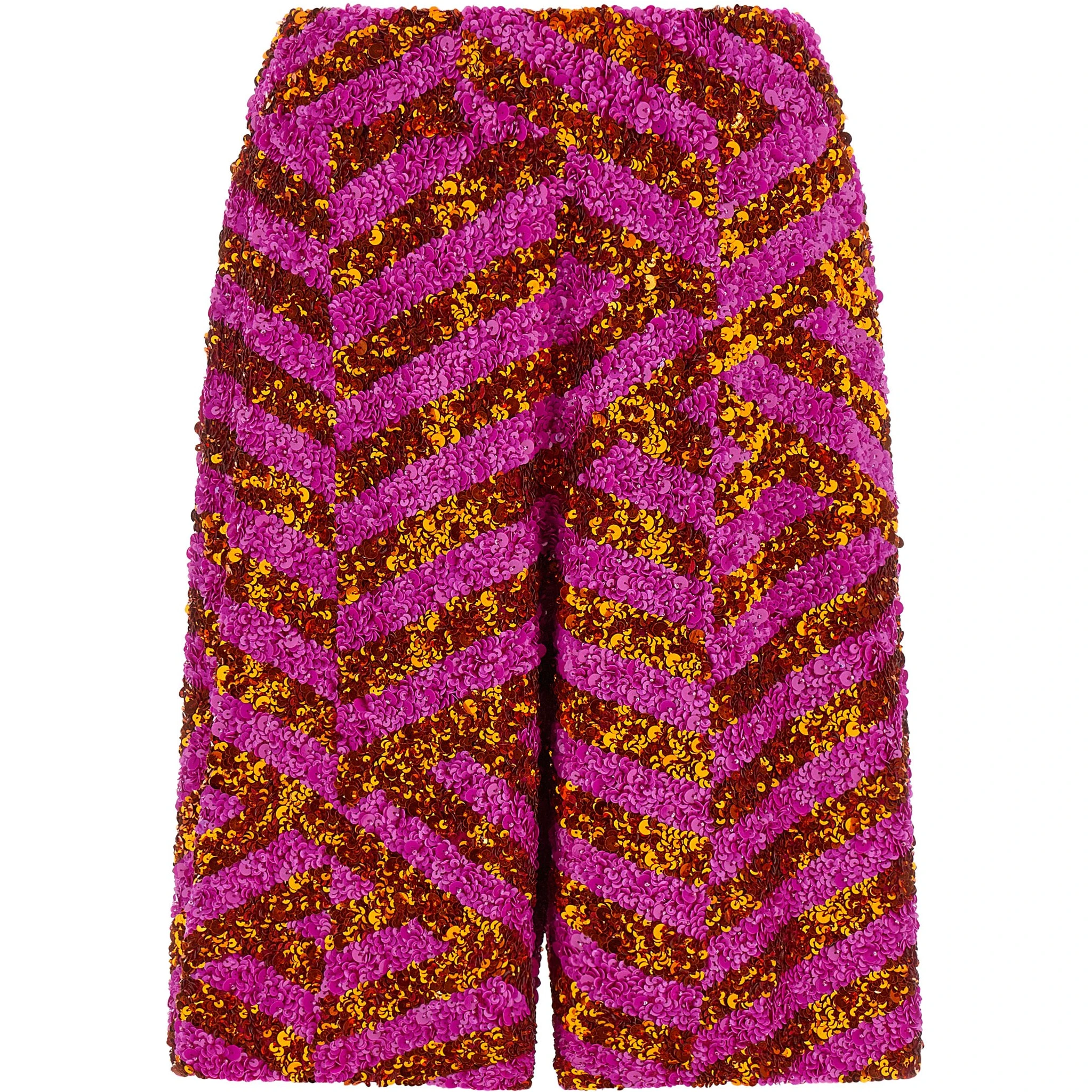 Multicolor Viscose Bermuda Shorts