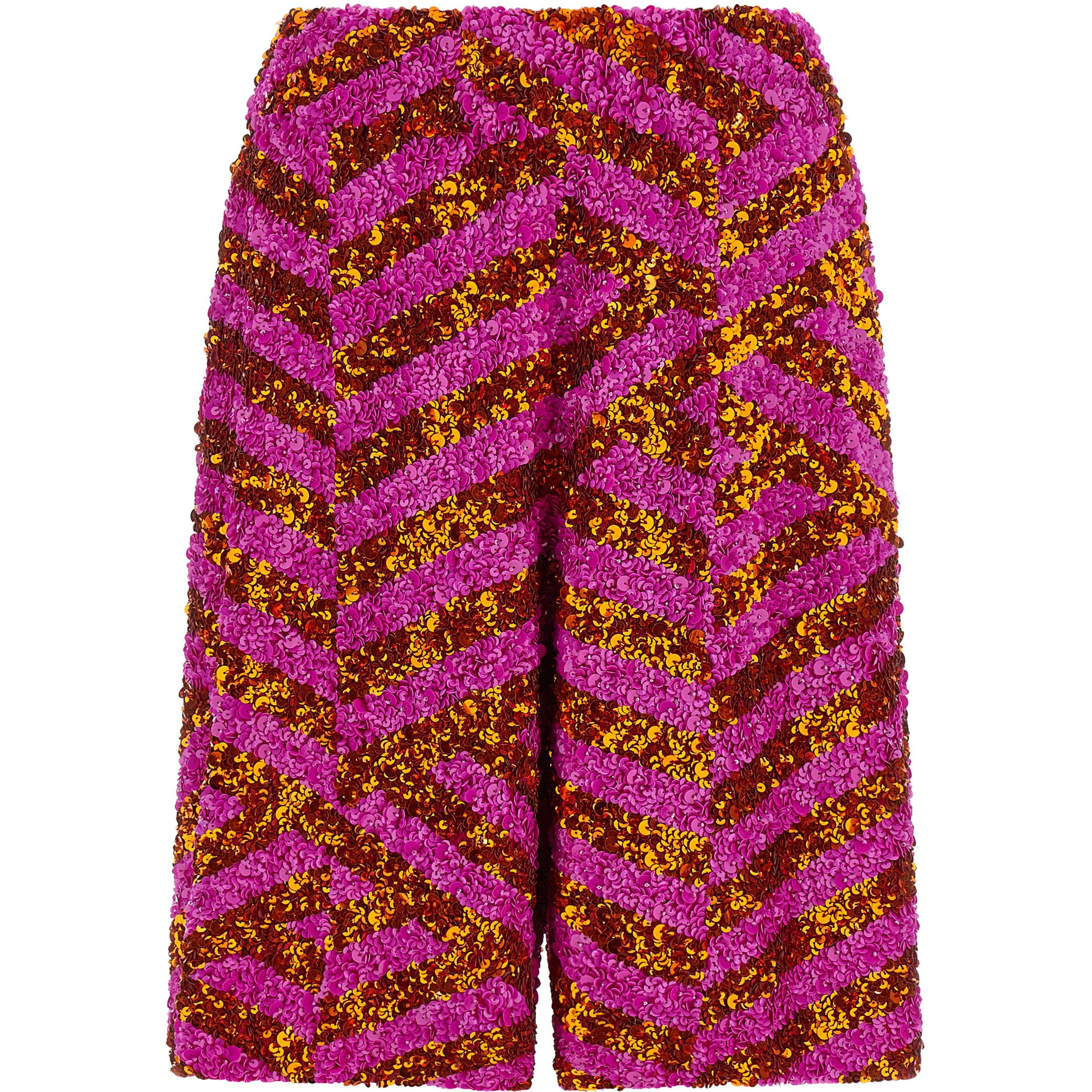 Multicolor Viscose Bermuda Shorts