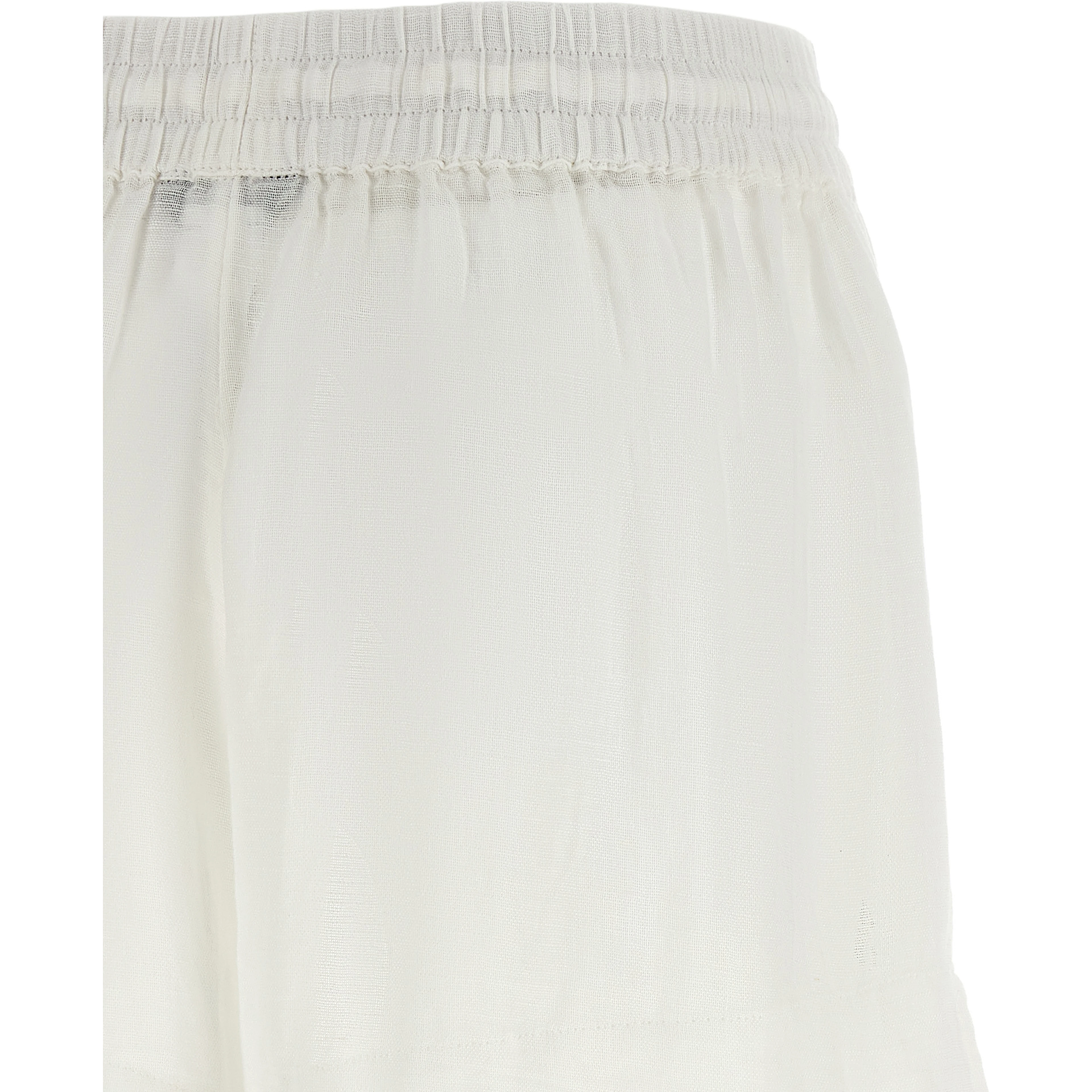 White Organic Cotton Bermuda Shorts