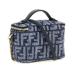 Blue Cotton Handbag