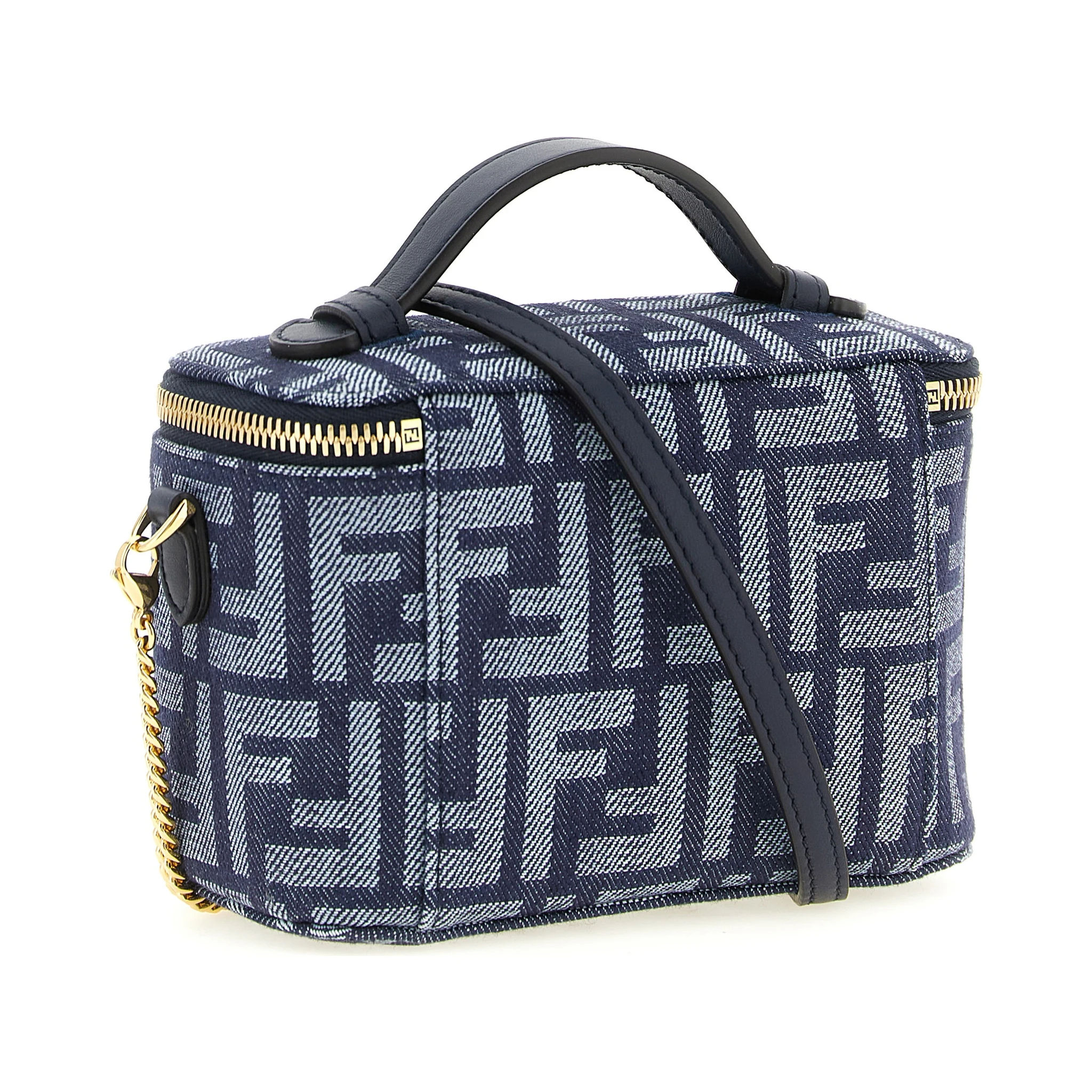 Blue Cotton Handbag