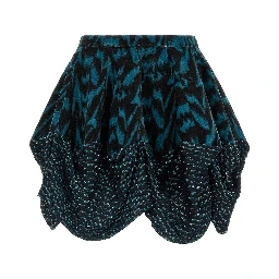 Multicolor Cotton Long Skirt