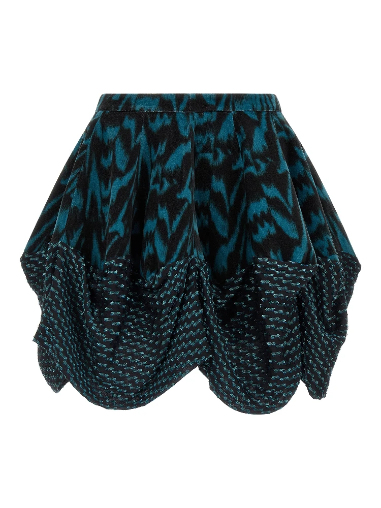 Multicolor Cotton Long Skirt