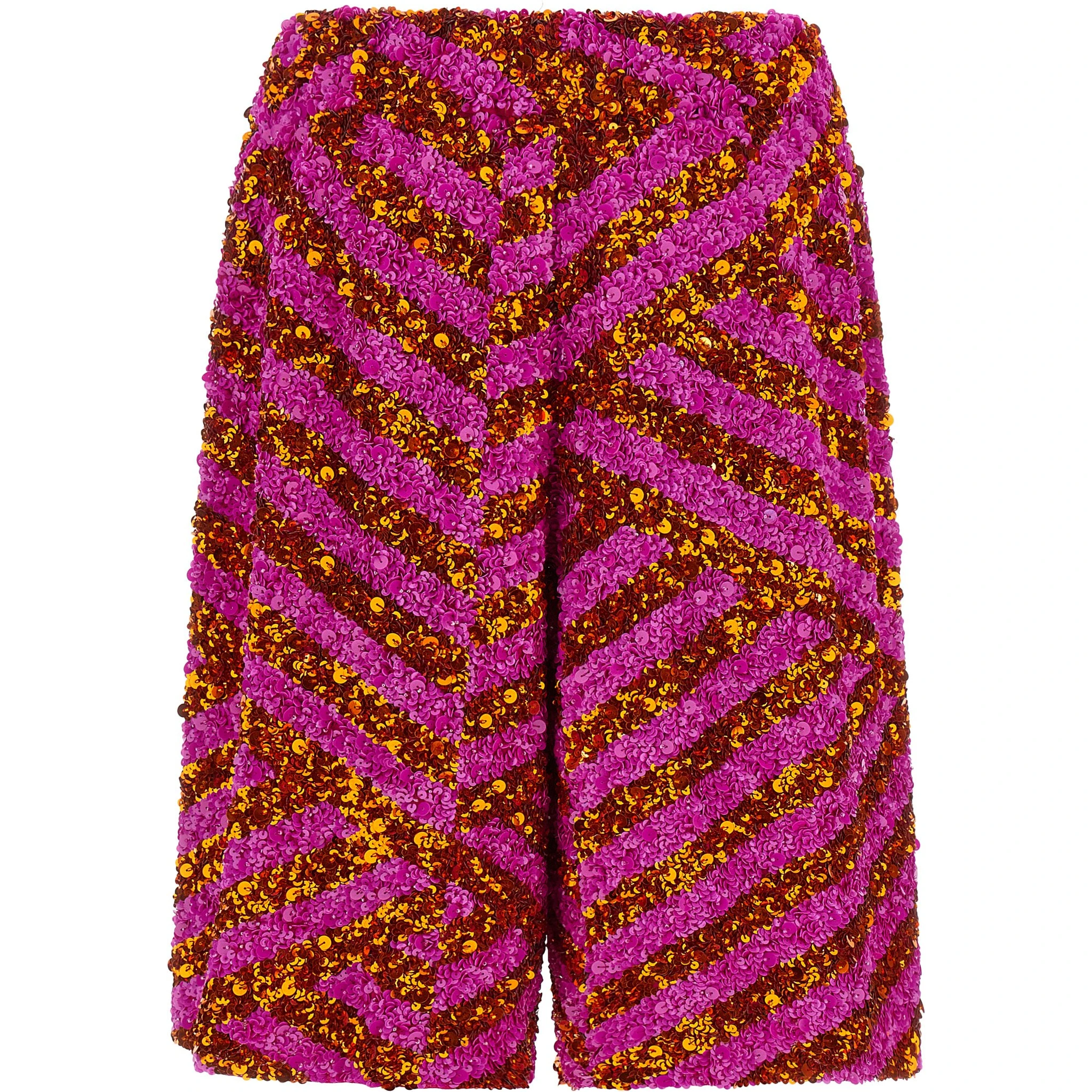 Multicolor Viscose Bermuda Shorts