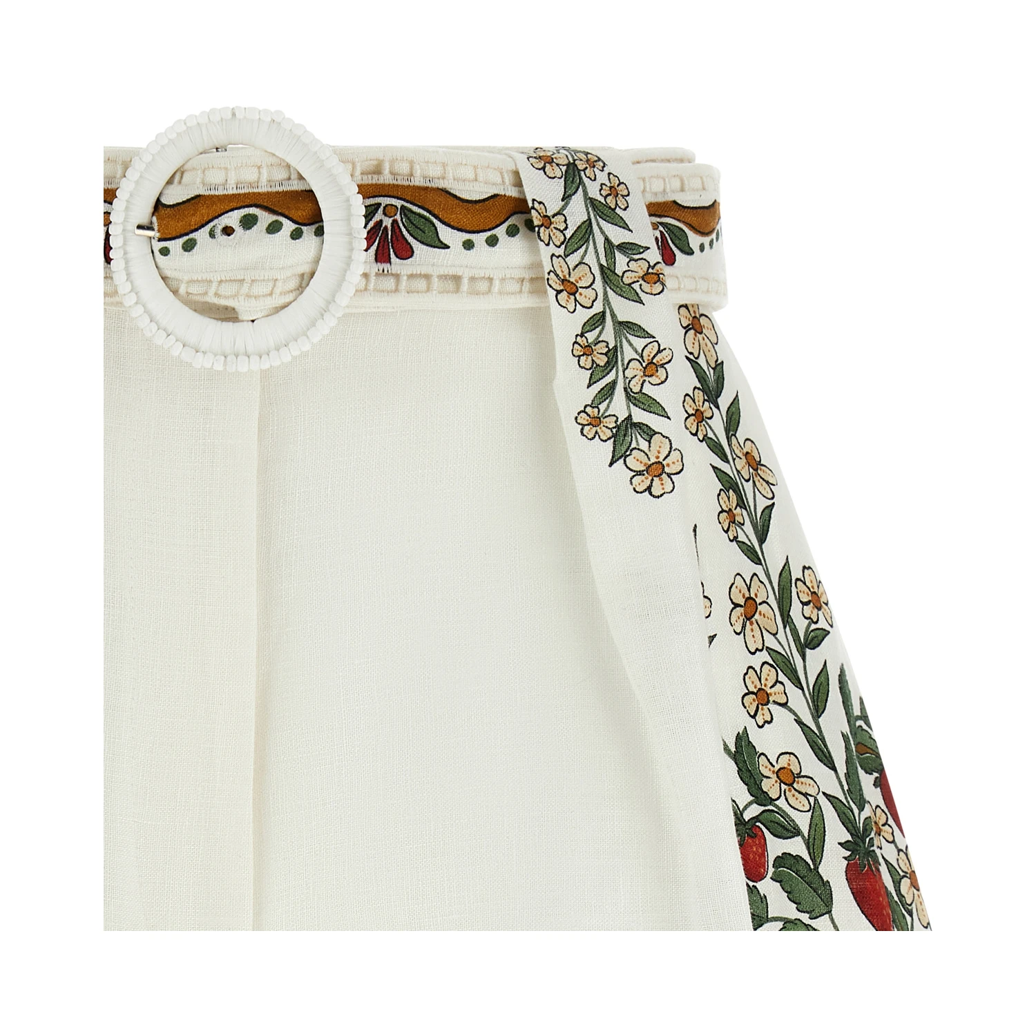 White Viscose Bermuda Shorts