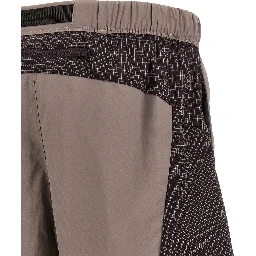 Purple Nylon Bermuda Shorts