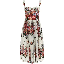 White Cotton Midi Dress