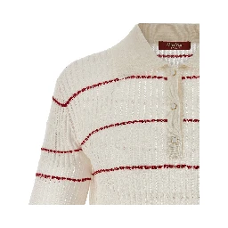 White Silk Polo Shirt