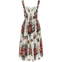 White Cotton Midi Dress