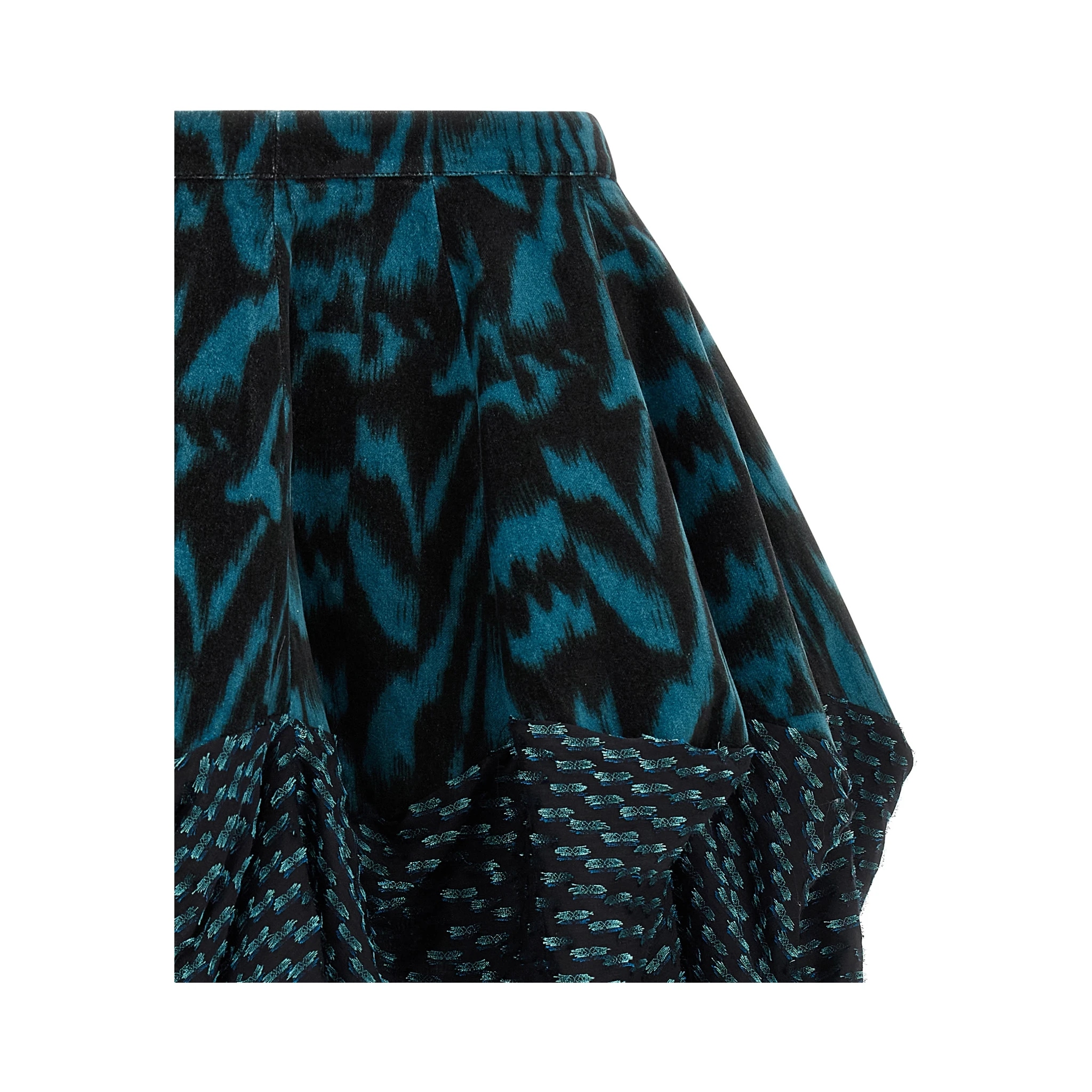 Multicolor Cotton Long Skirt