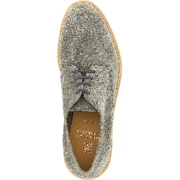 Gray Leather Oxfords And Derbies