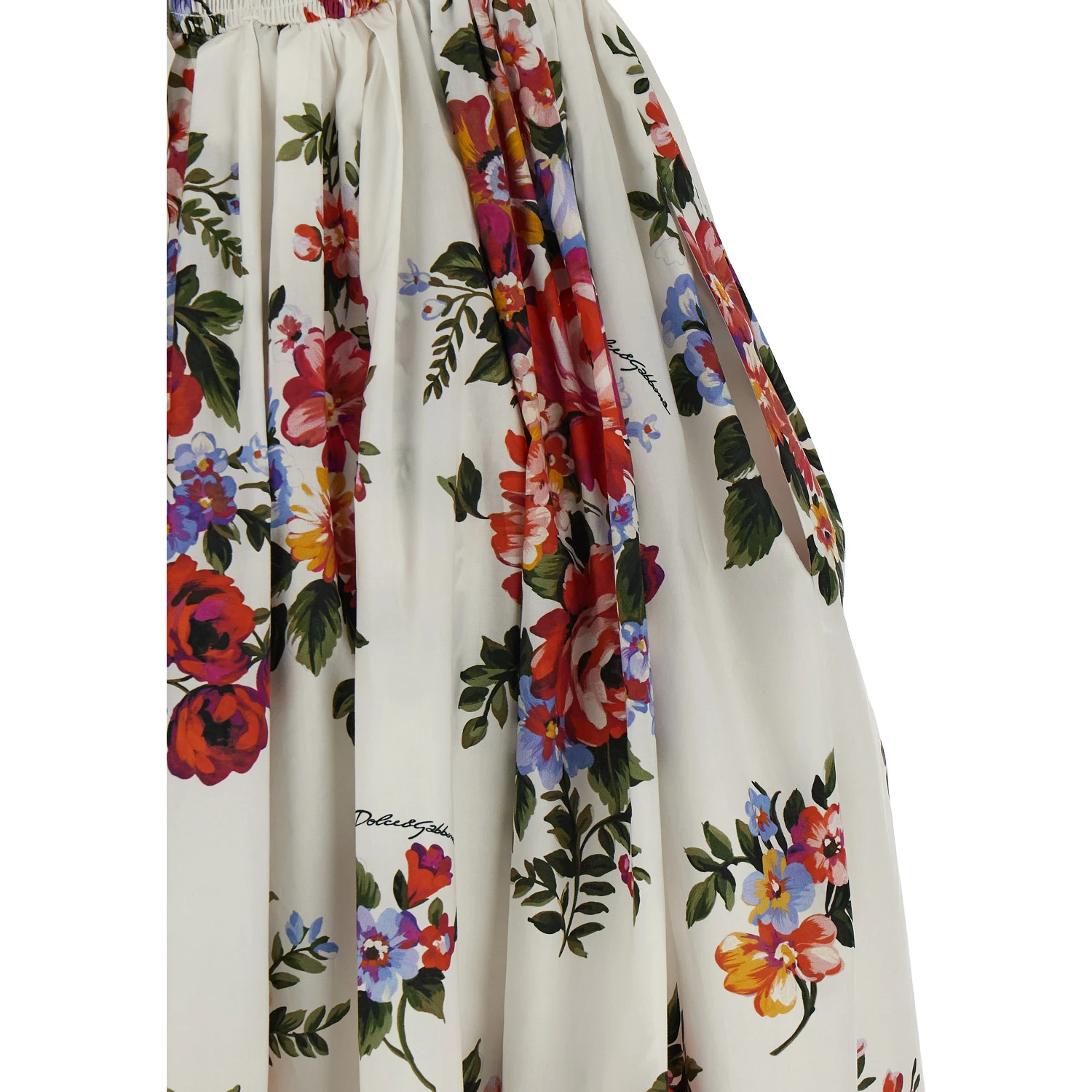 White Cotton Midi Dress