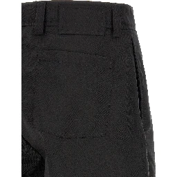Black Wool Bermuda Shorts