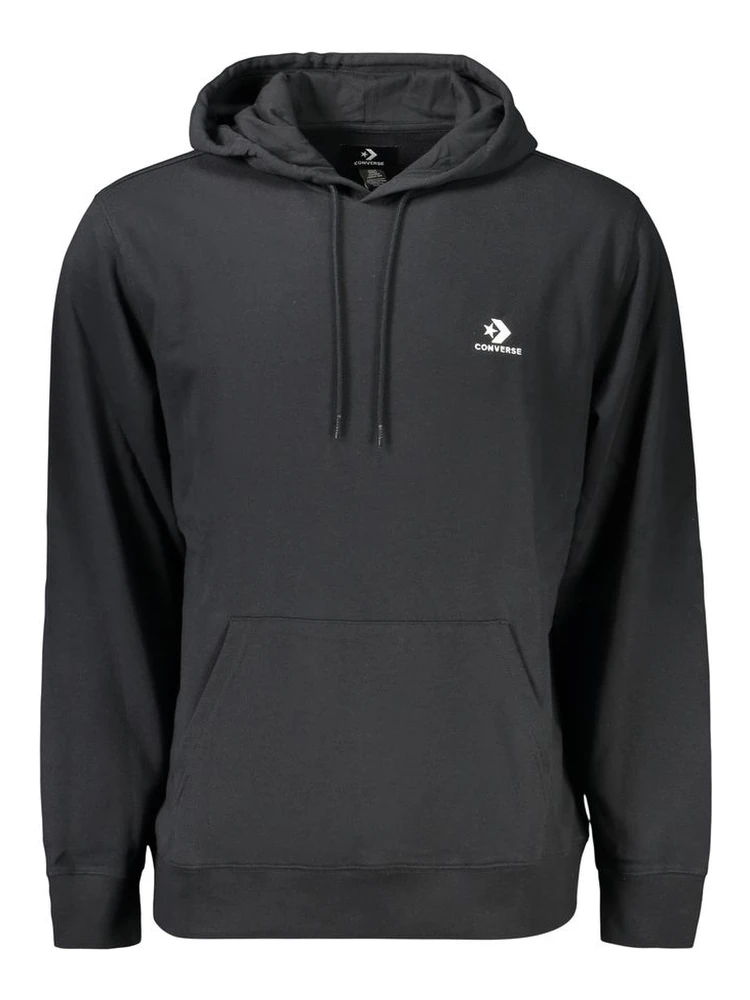 Black Cotton Men's Hoodie