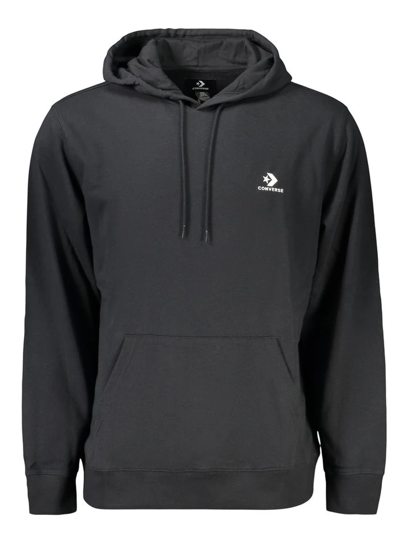 Black Cotton Men's Hoodie