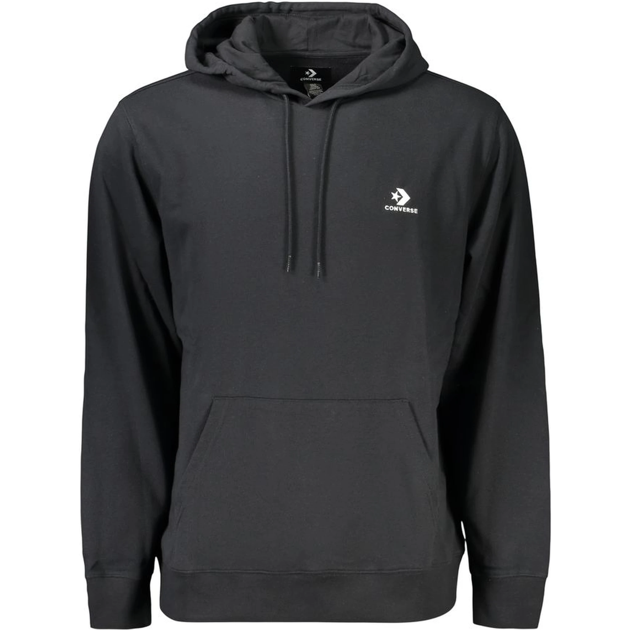 Black Cotton Men's Hoodie