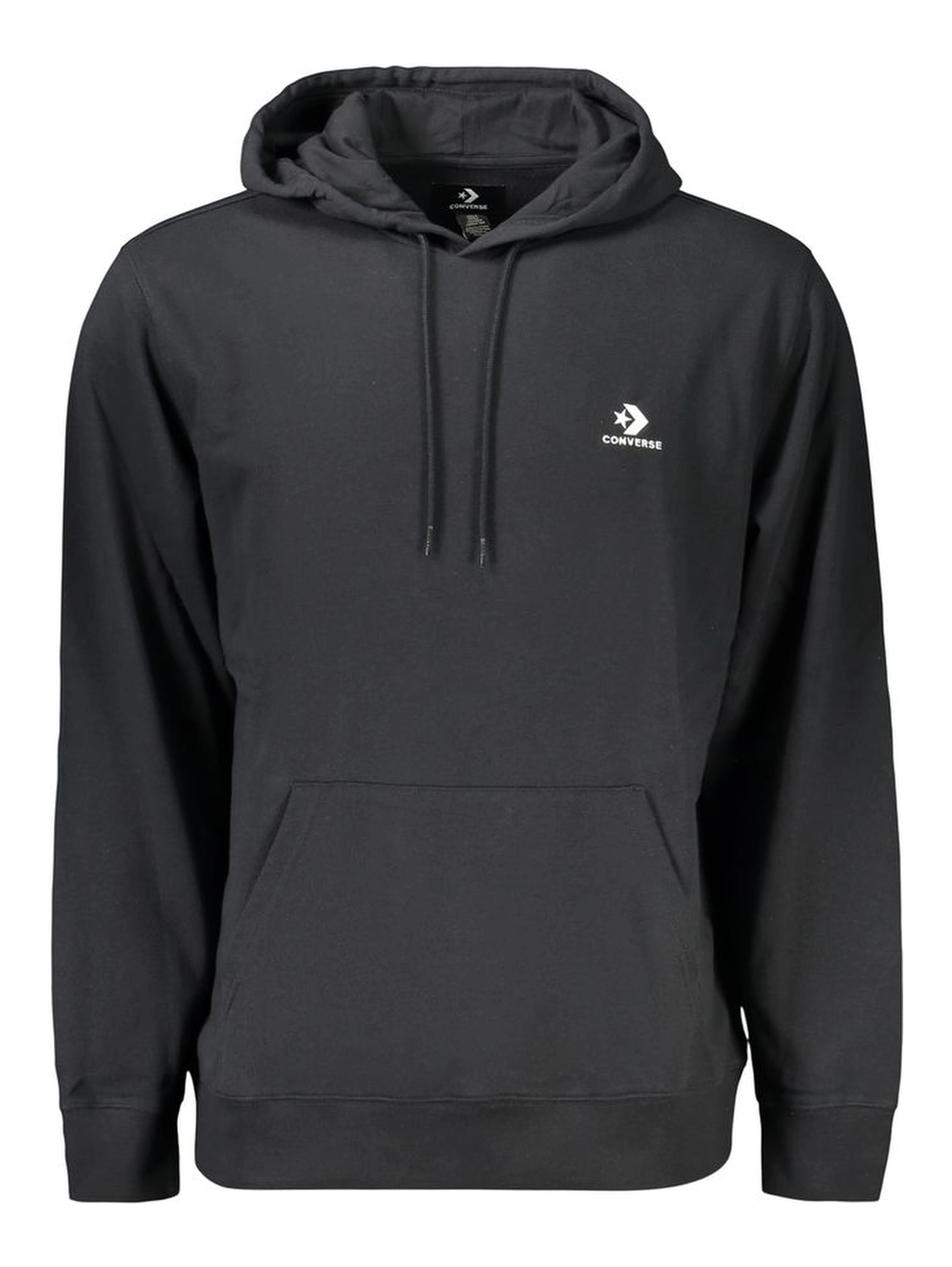 Black Cotton Men's Hoodie