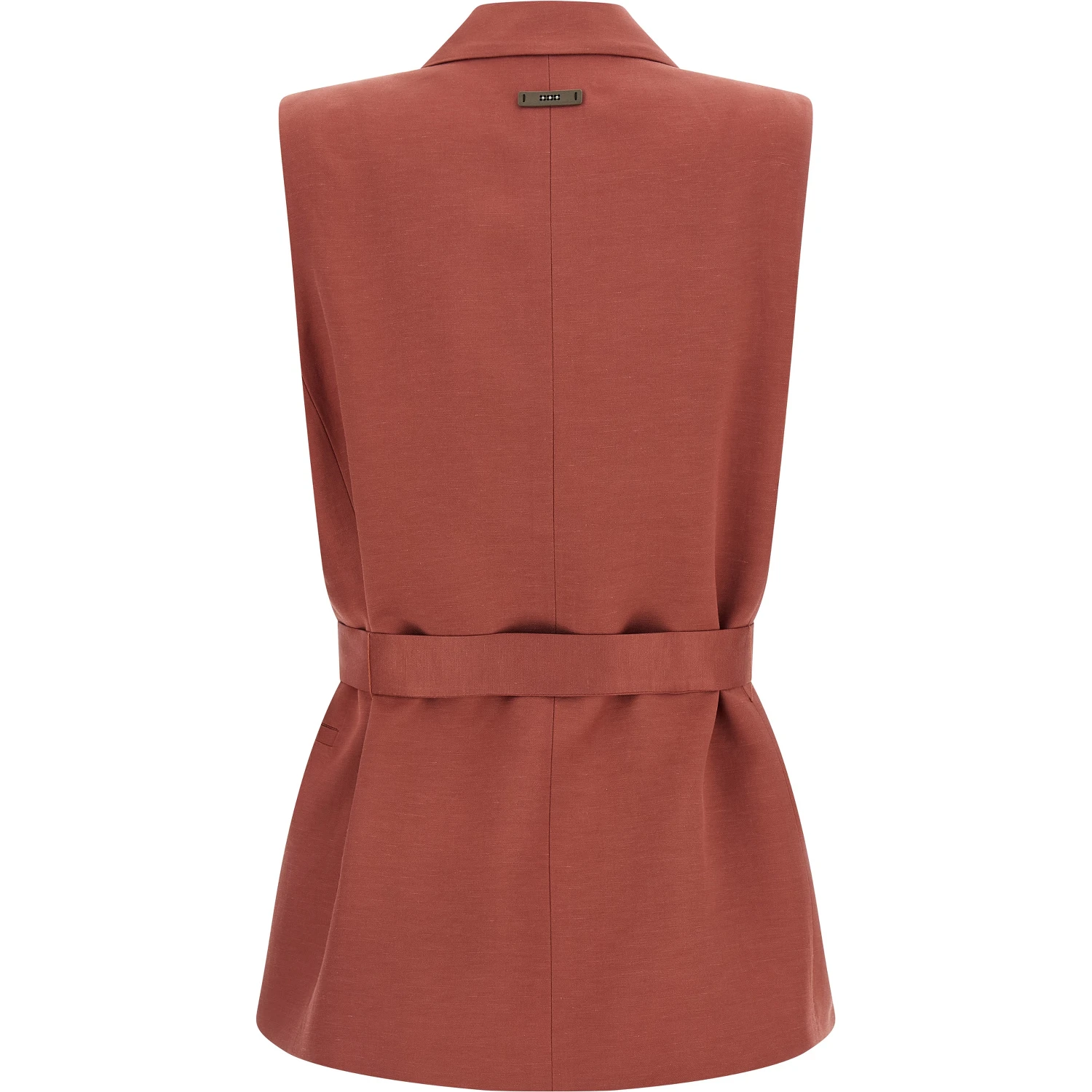 Multicolor Viscose Sleeveless Jacket