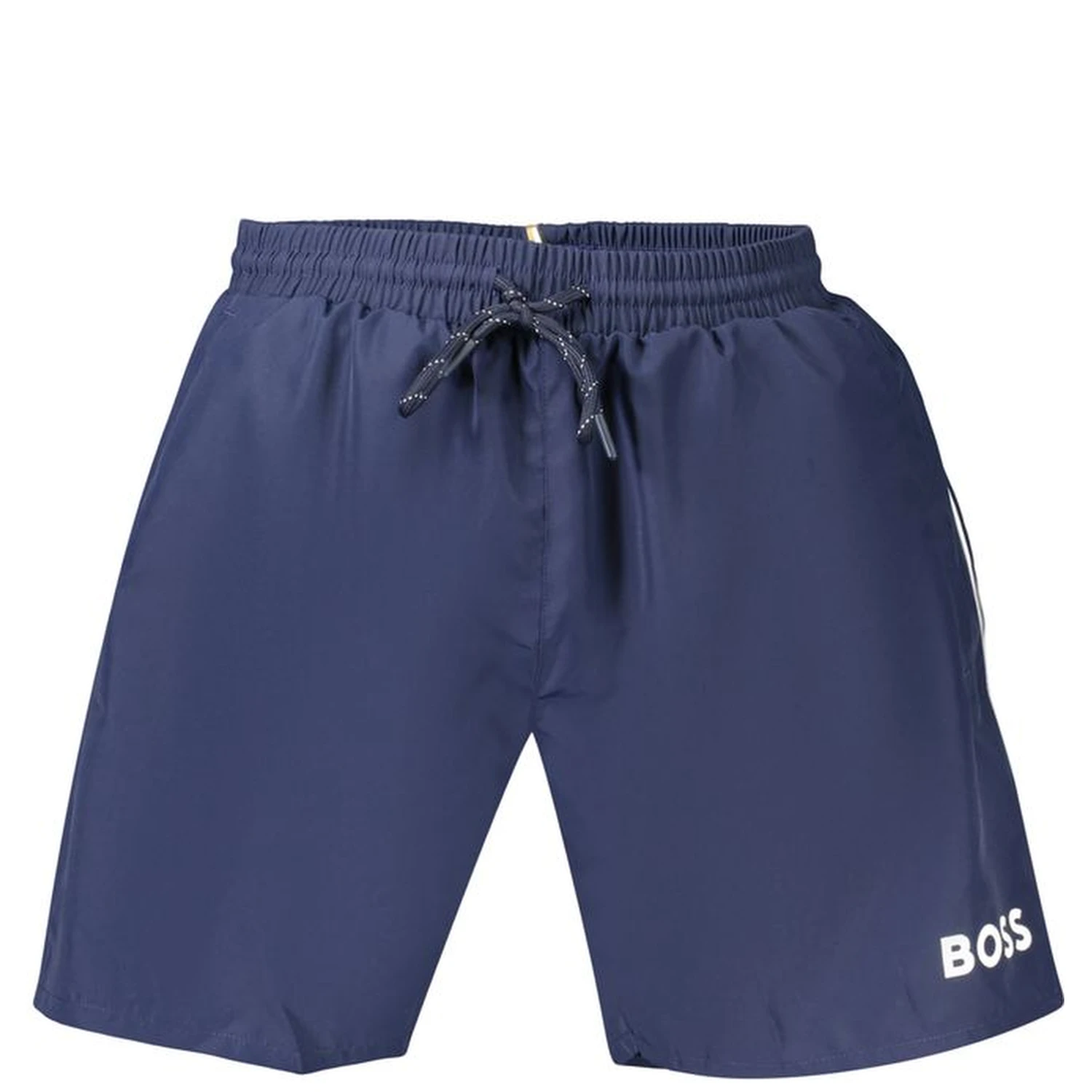 Blue Polyester Men's Swimwear