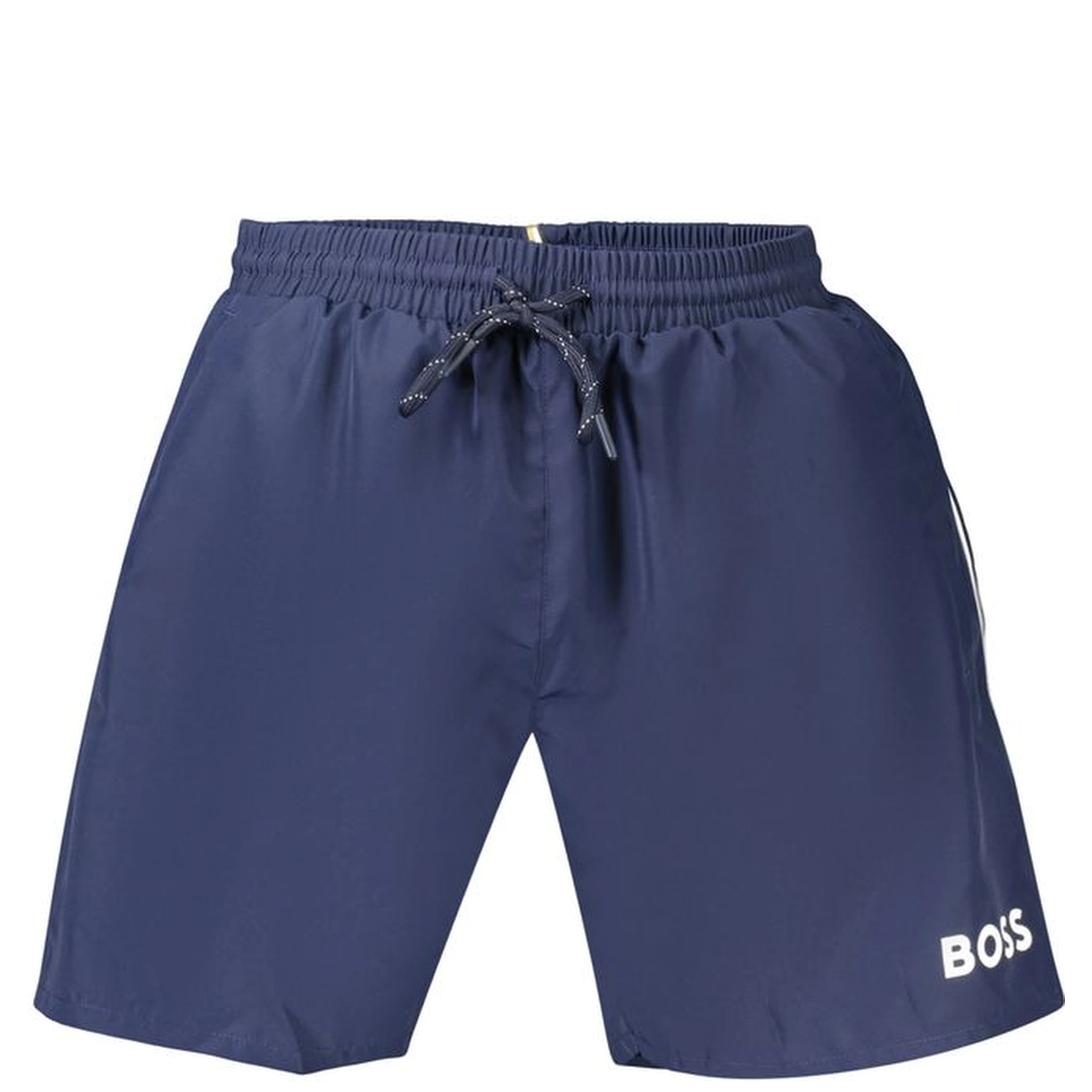 Blue Polyester Men's Swimwear