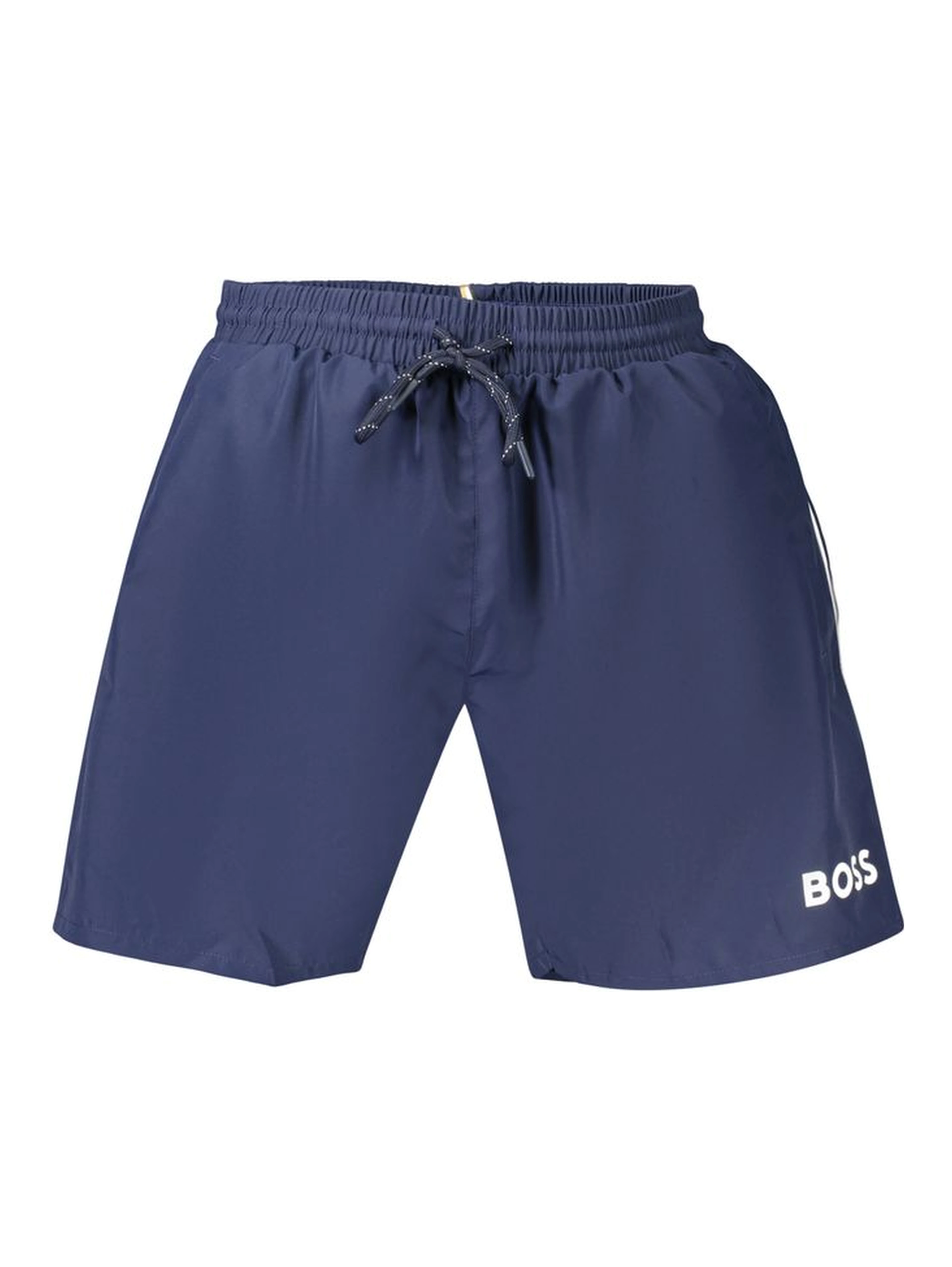 Blue Polyester Men's Swimwear