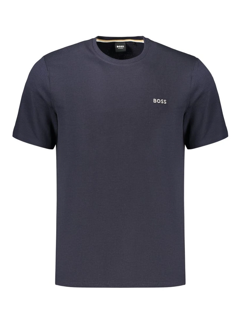 Blue Cotton Men's T-Shirt