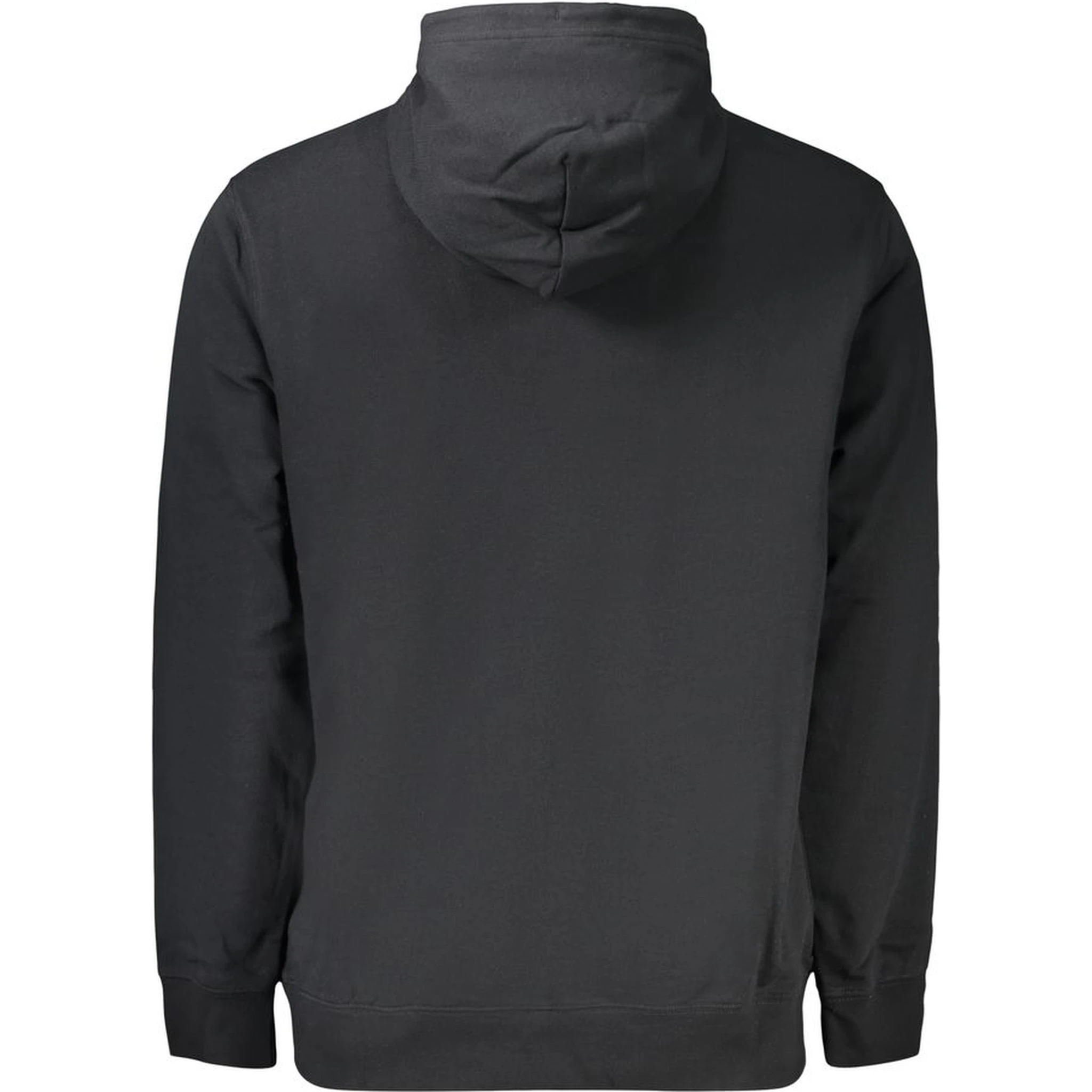 Black Cotton Men's Hoodie