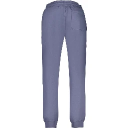 Blue Cotton Men's Trouser