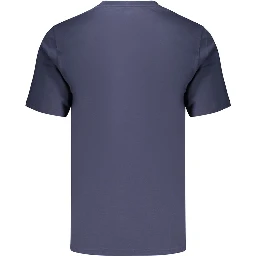 Blue Cotton Men's T Shirt