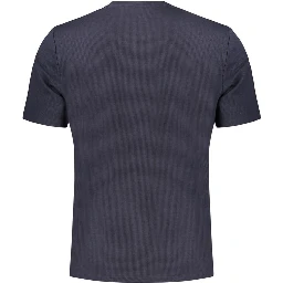 Blue Cotton Men's T-Shirt