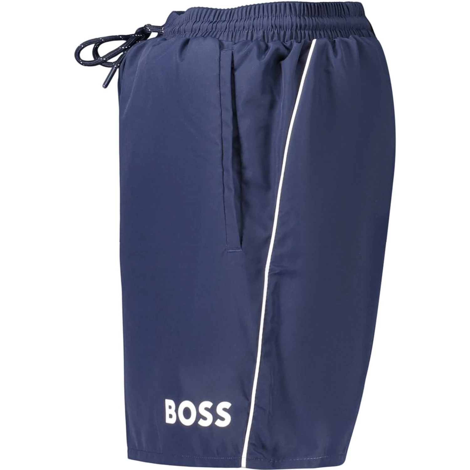 Blue Polyester Men's Swimwear