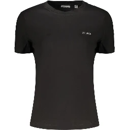 Black Cotton Women's T-Shirt