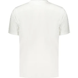 White Cotton Mens T-Shirt