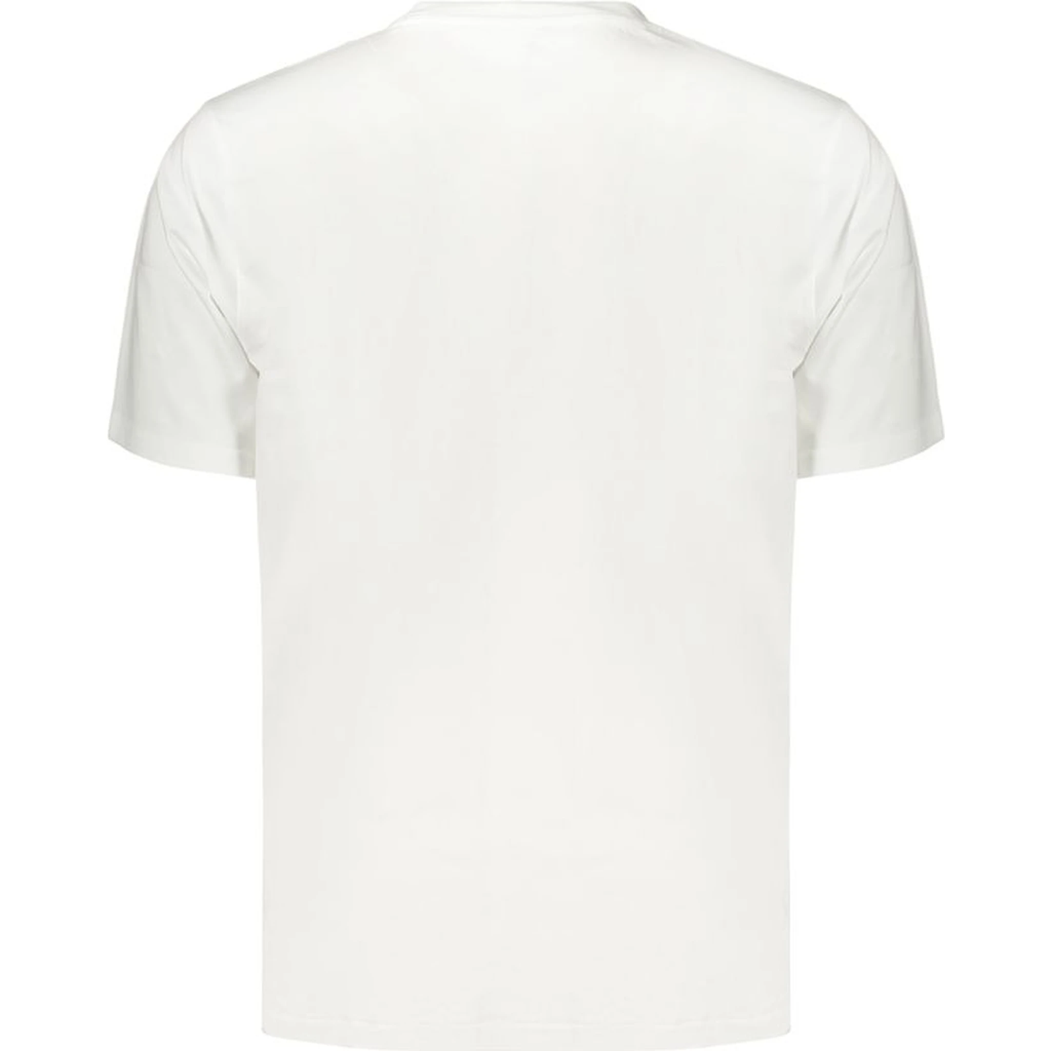 White Cotton Mens T-Shirt