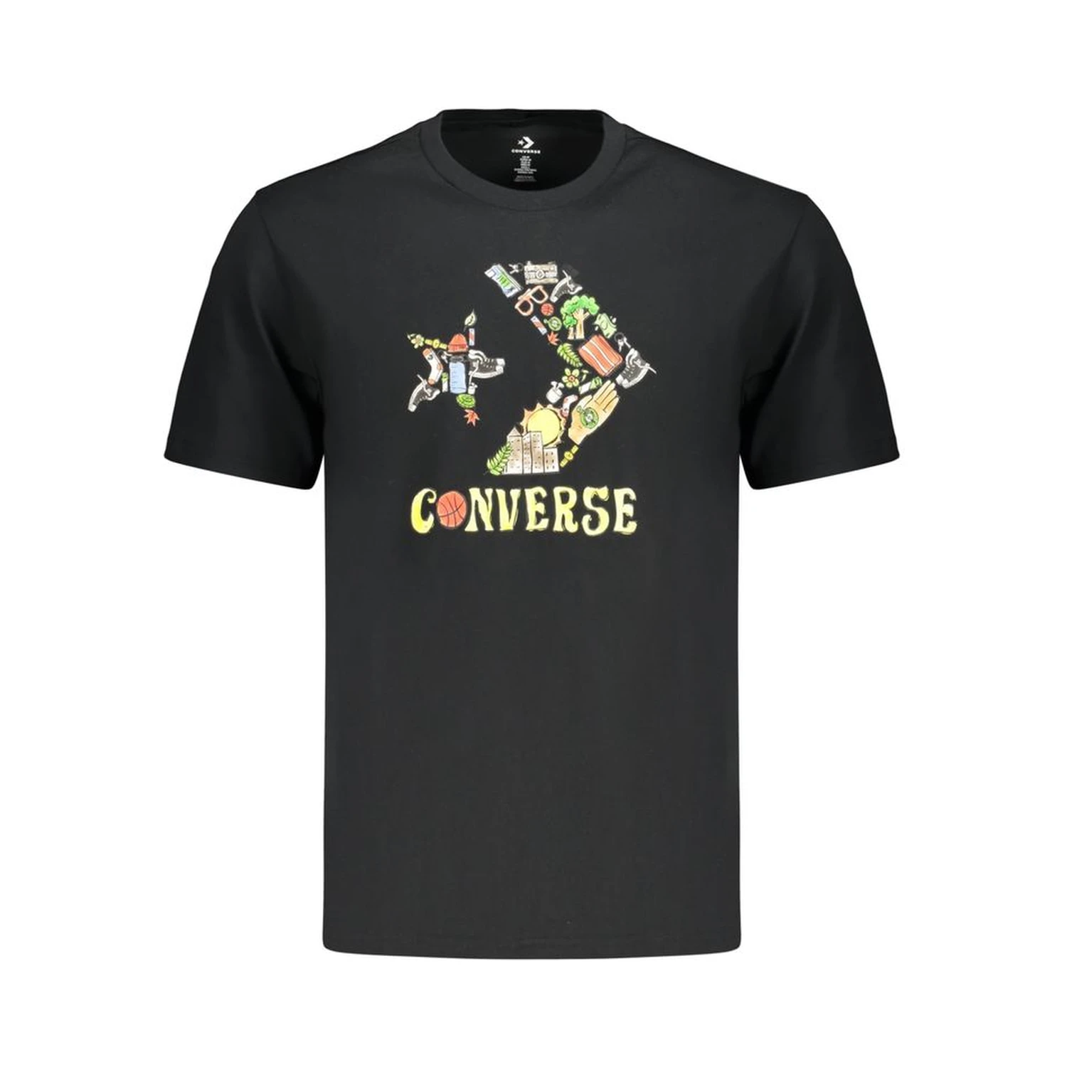 Black Cotton Men's T-Shirt