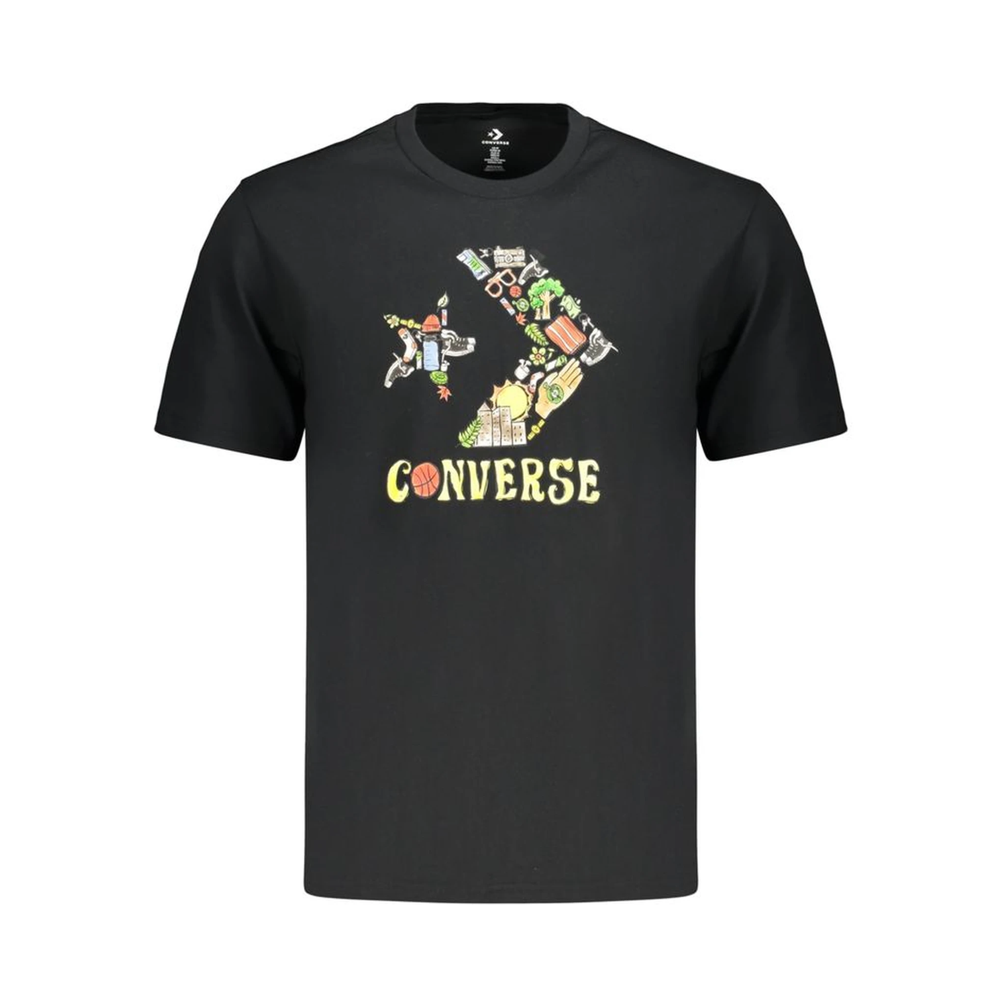 Black Cotton Men's T-Shirt
