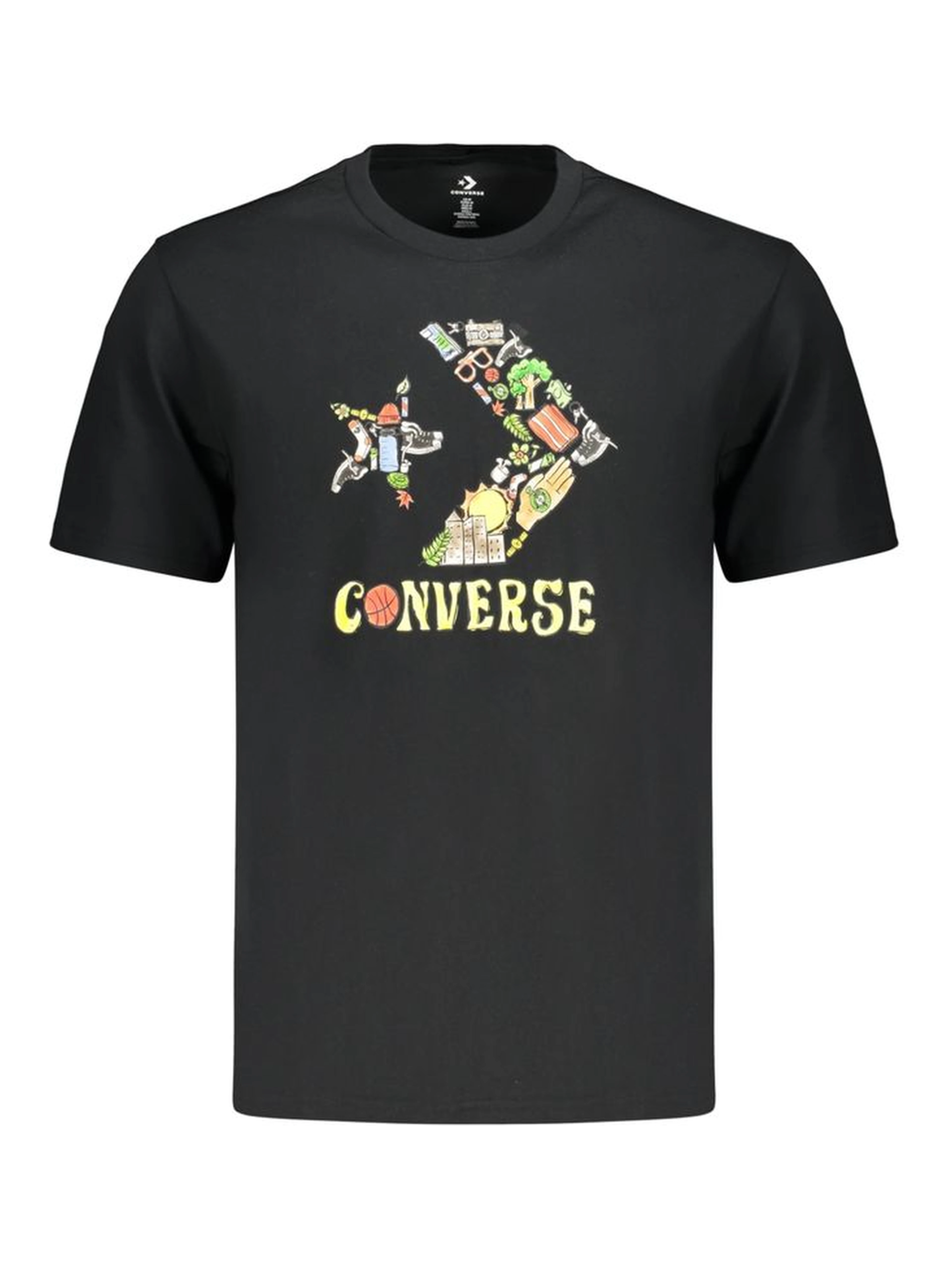 Black Cotton Men's T-Shirt