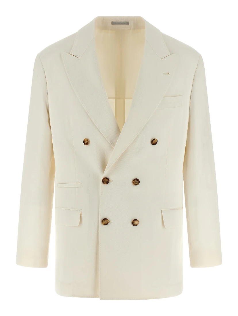 White Silk Blazer