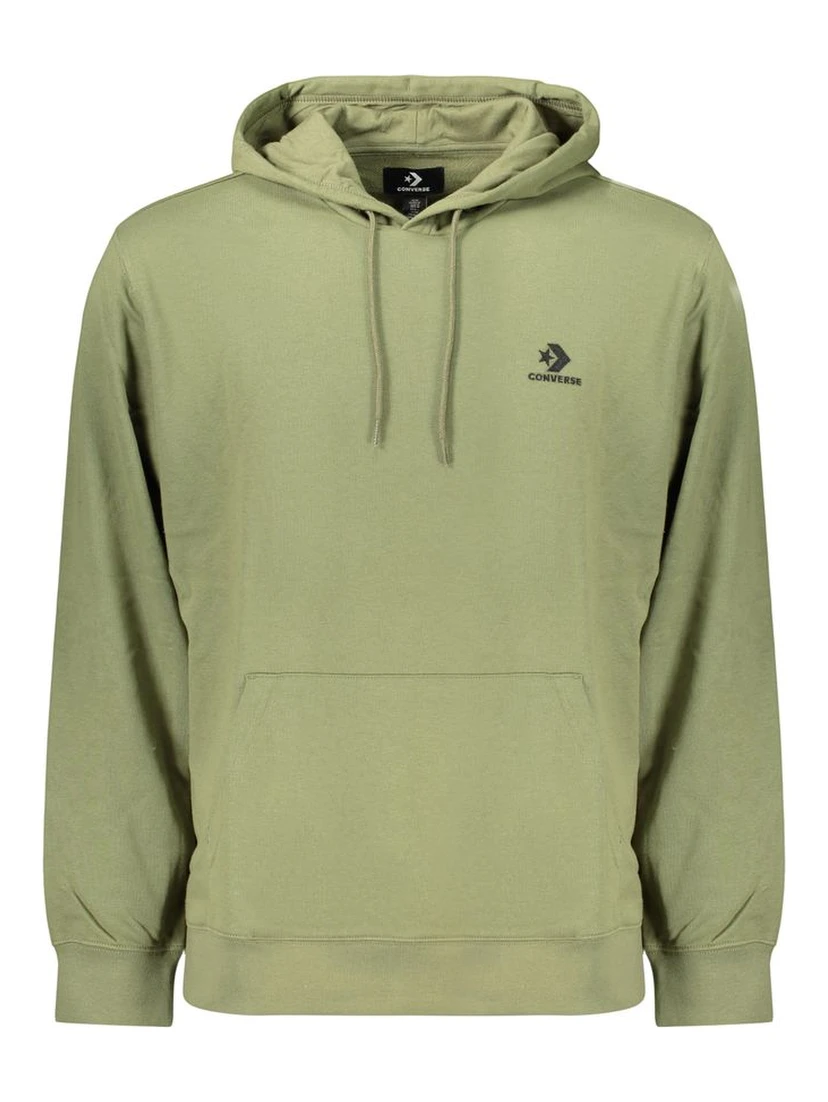 Green Cotton Men's Hoodie