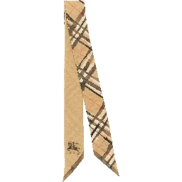 Beige Satin Foulard