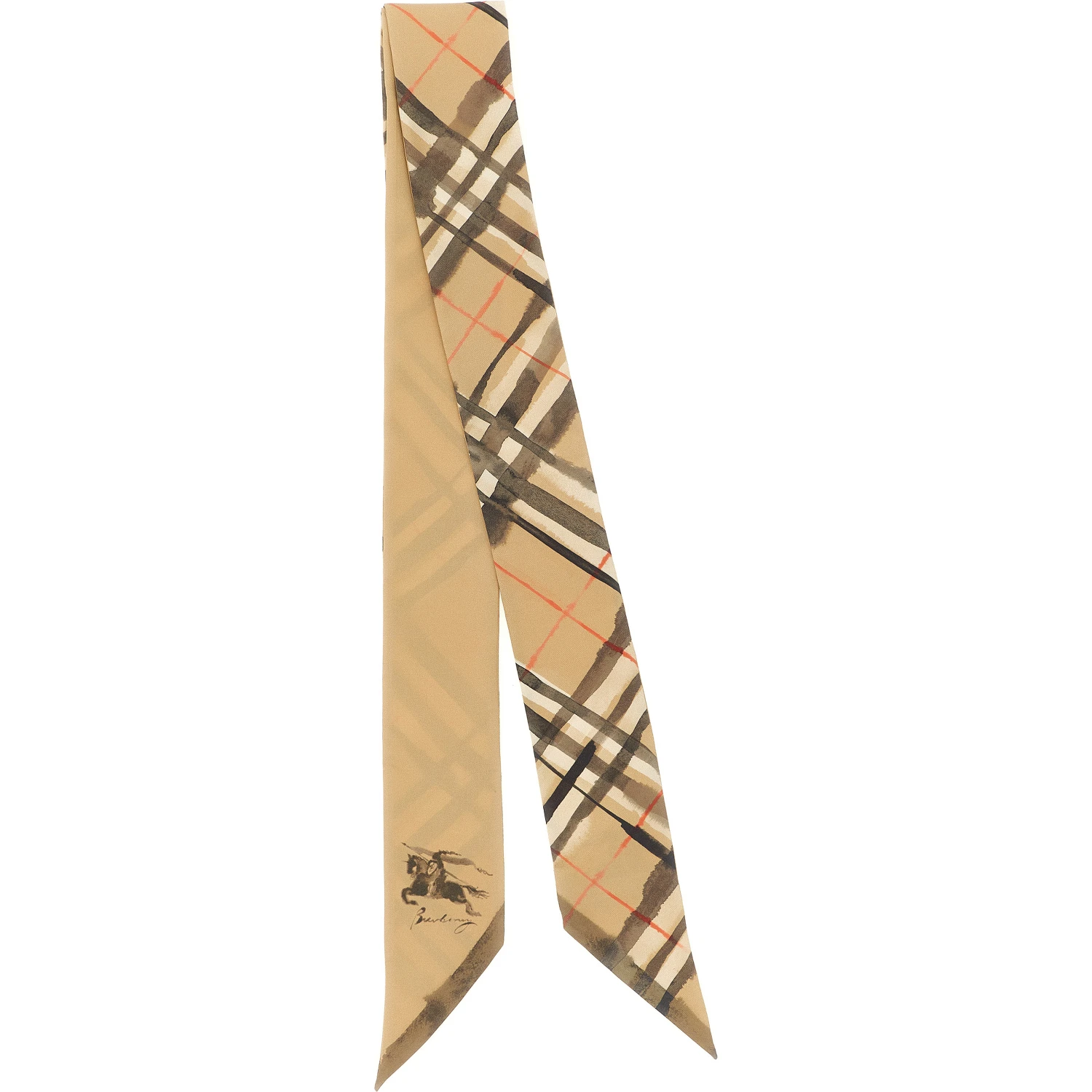 Beige Satin Foulard