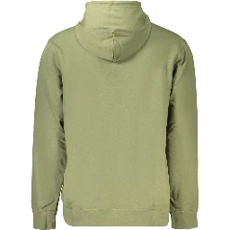 Green Cotton Men's Hoodie