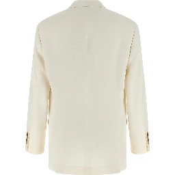 White Silk Blazer