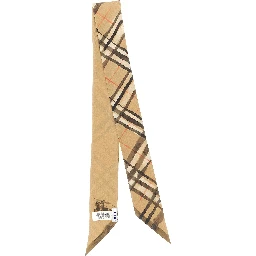 Beige Satin Foulard